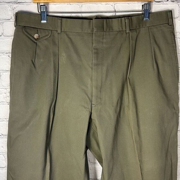 Vintage Polo by Ralph Lauren Pleated Front Mens Chino Pants Trousers size 38 - Picture 2 of 9